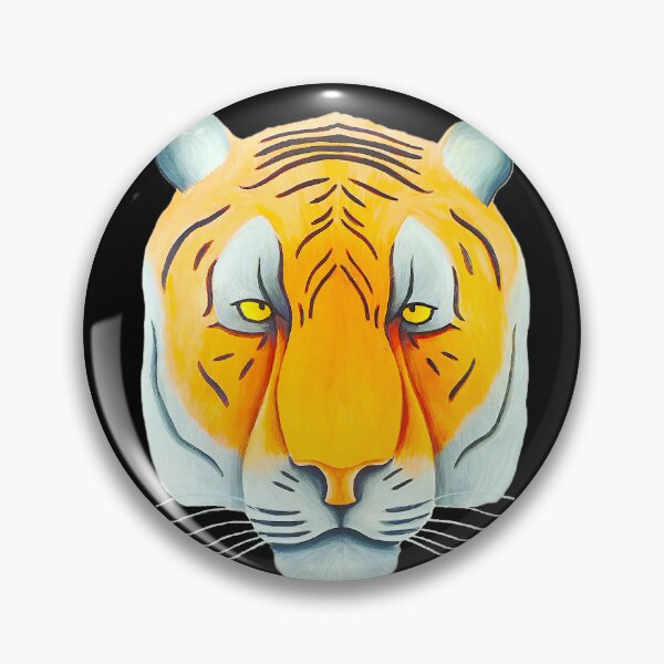 Item preview, Tiger head portrait design black background unique big cat present gift designed and sold by Arniesart85.