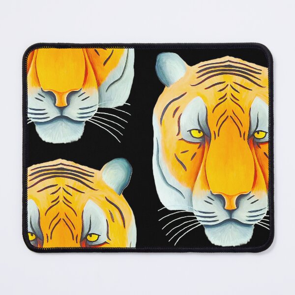Item preview, Tiger head portrait design black background unique big cat present gift designed and sold by Arniesart85.