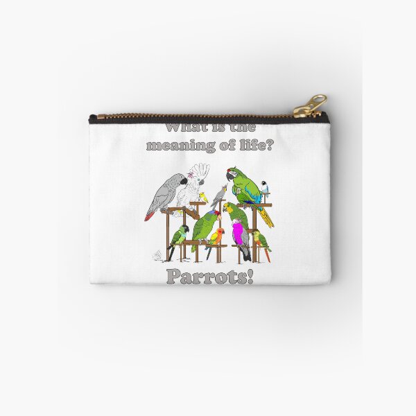 Item preview, What's the meaning of life? Parrots! designed and sold by Laughing Parrot Studio.