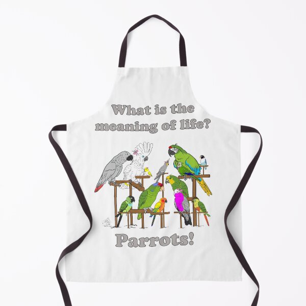 Item preview, What's the meaning of life? Parrots! designed and sold by Laughing Parrot Studio.