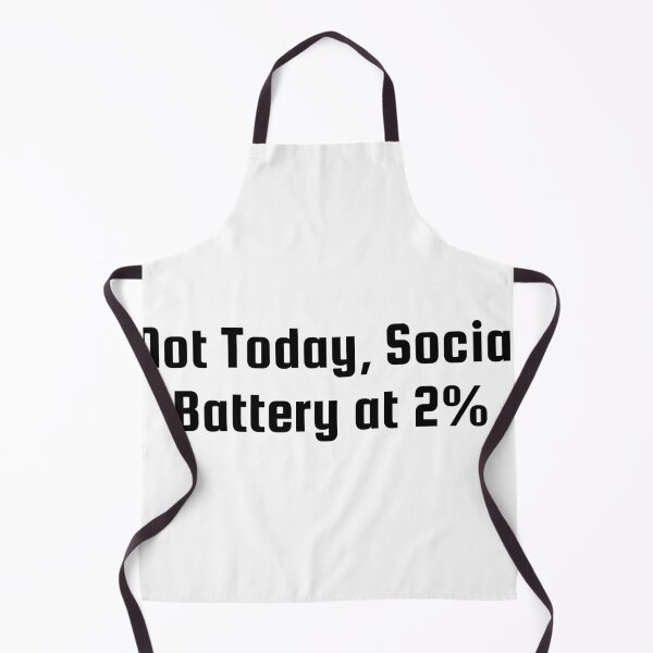 Item preview, Not Today, Social Battery at 2% designed and sold by Ninjacatoff.