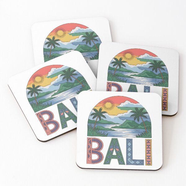 Item preview, Bali Island Minimalist Contemporary Art Print – Tropical Paradise Line Art designed and sold by OzzFrequency.