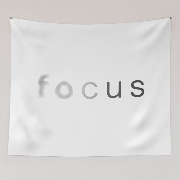 Item preview, FOCUS Minimalist Blur to Sharp Typography Tshirt T-Shirt designed and sold by Craftitect.