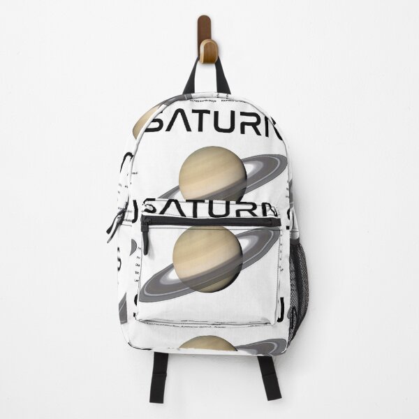 Item preview, Saturn Solar System Nasa Picture and Stats Card Astronomy Space Science Teacher Black Text designed and sold by MathWare MathClips.