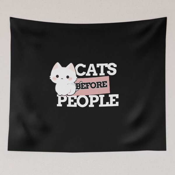 Item preview, Cats Before People – Funny Cat Lover Design designed and sold by CielaNoir.