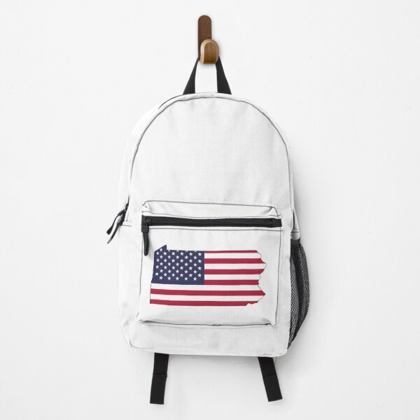 Item preview, Pennsylvania Stars & Stripes State Silhouette – Distressed Americana designed and sold by Paper Drip.