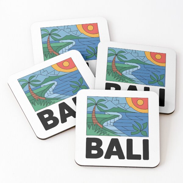 Item preview, Bali Island Minimalist Contemporary Art Print – Tropical Paradise Line Art designed and sold by OzzFrequency.