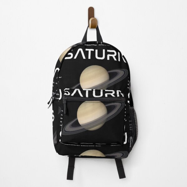 Item preview, Saturn Solar System Nasa Picture and Stats Card Astronomy Space Science Teacher White Text designed and sold by MathWare MathClips.