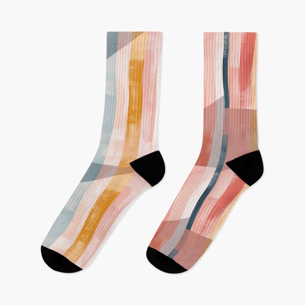 Item preview, Retro Stripe Layers – Soft Color Palette designed and sold by NizuCaCi.