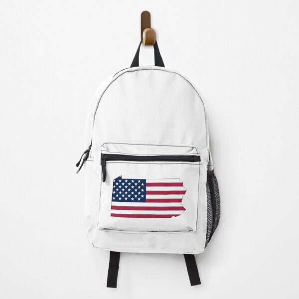 Item preview, Pennsylvania Stars & Stripes State Silhouette – Distressed Americana designed and sold by Paper Drip.