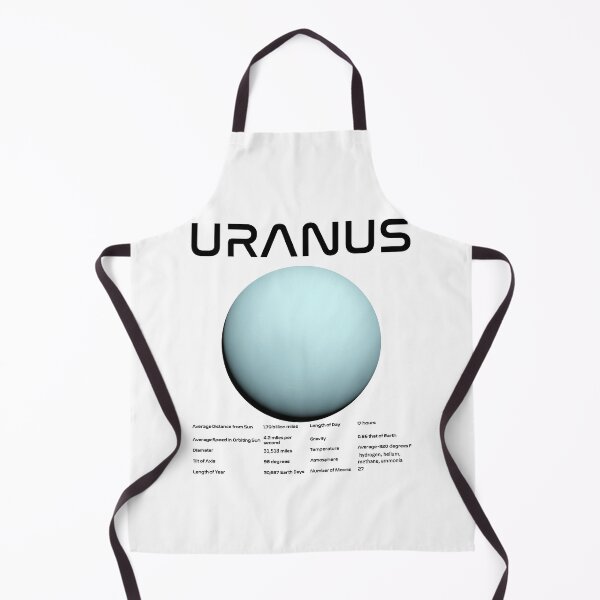 Item preview, Uranus Solar System Nasa Picture and Stats Card Astronomy Space Science Teacher Black Text designed and sold by MathWare MathClips.