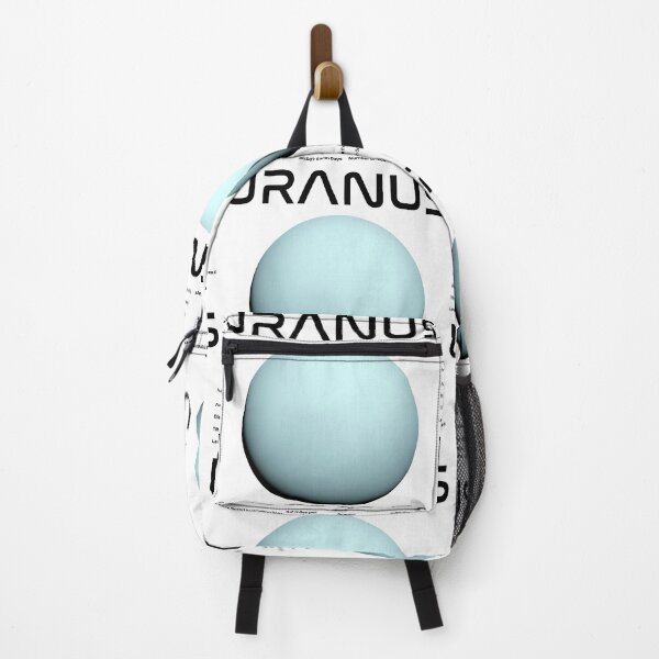 Item preview, Uranus Solar System Nasa Picture and Stats Card Astronomy Space Science Teacher Black Text designed and sold by MathWare MathClips.