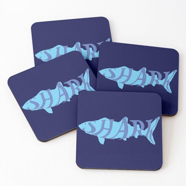 Item preview, Aesthetic Playful Nautical Shark Splash Typography designed and sold by PVTCreations.