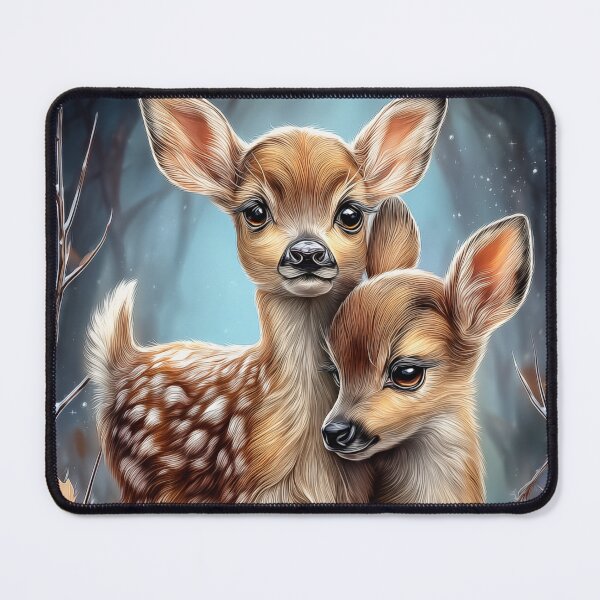 Item preview, Two Roe Deer in Forest designed and sold by PetsArt.