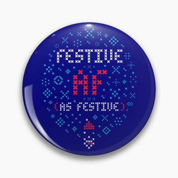 Item preview, Festive AF (As Festive) – Cross‑Stitch Pixel Graphic designed and sold by gstevensonart.