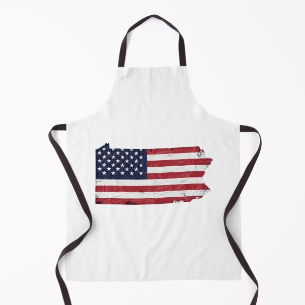 Item preview, Pennsylvania Stars & Stripes State Silhouette – Distressed Americana designed and sold by Paper Drip.