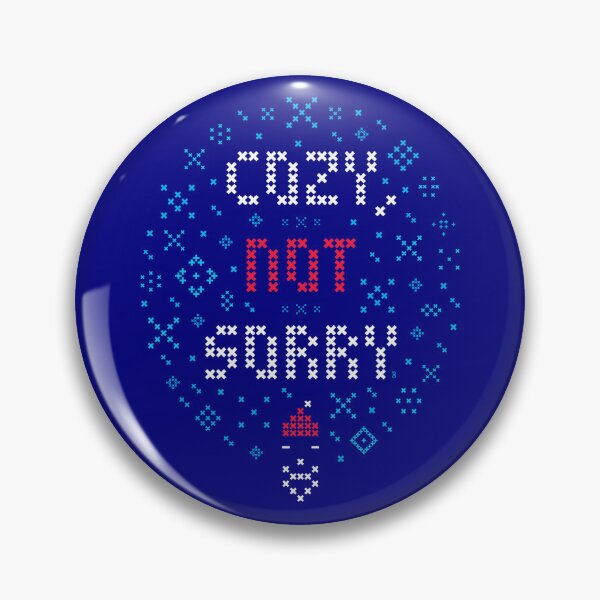 Item preview, Cozy, Not Sorry – Cross‑Stitch Pixel Graphic designed and sold by gstevensonart.