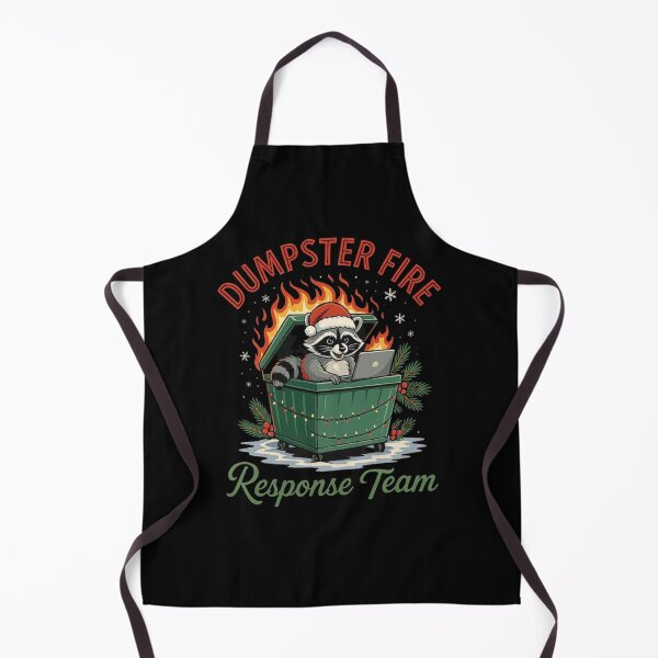 Item preview, Dumpster Fire Christmas Raccoon Meme Response Team Design designed and sold by love3617.