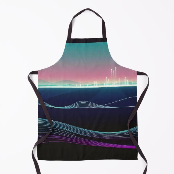 Item preview, AI ASMR Futuristic Cityscape Neon Wave Digital Vibes Design designed and sold by SplashTastic.