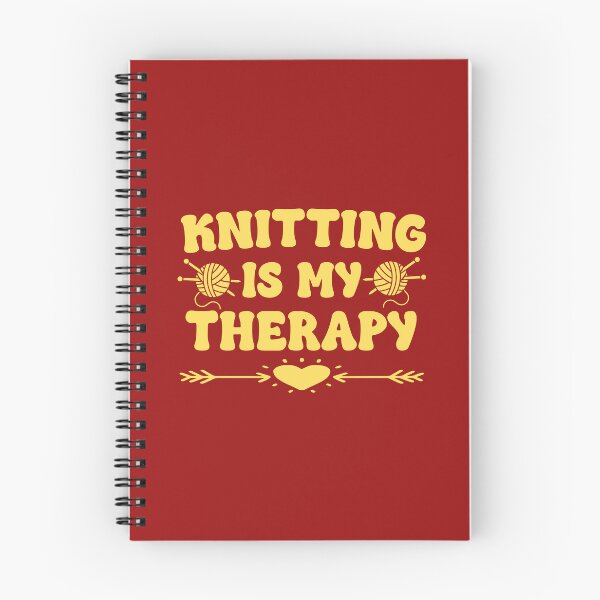 Item preview,  Knitting Is My Therapy. Funny Knitting Quote. Yarn Lover. Knitter designed and sold by DesignHouse07.