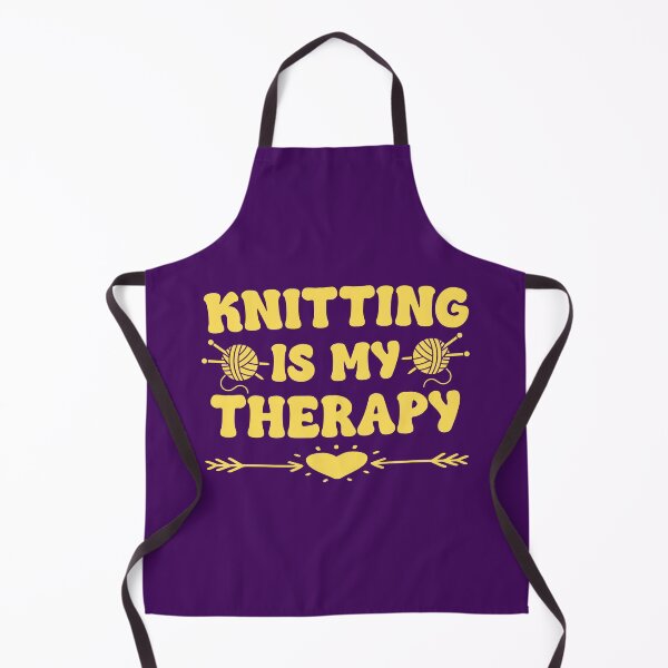 Item preview, Knitting Is My Therapy. Funny Knitting Quote. Yarn Lover. Knitter designed and sold by DesignHouse07.