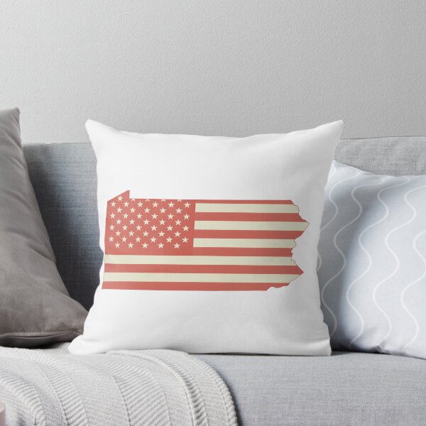 Item preview, Pennsylvania USA Flag Silhouette – Stars and Stripes State Outline designed and sold by Paper Drip.