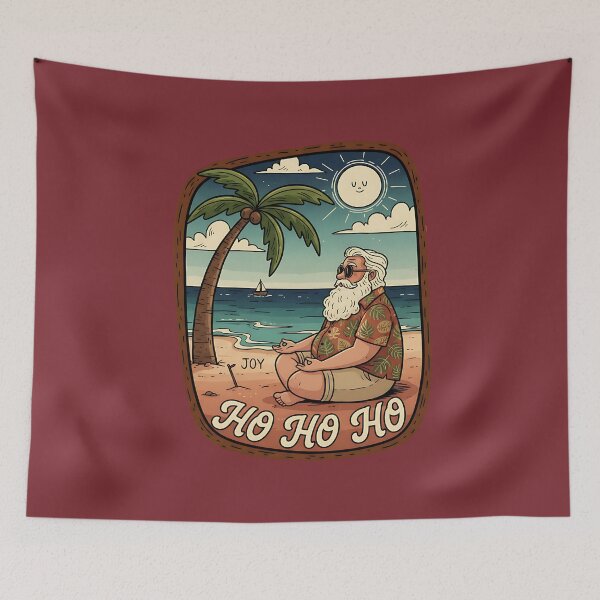 Item preview, Meditative Santa by the Sea designed and sold by Mora Atelier Designs.
