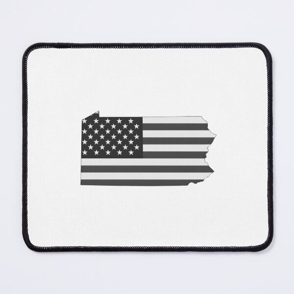 Item preview, Pennsylvania State Stars & Stripes Silhouette – Black and White designed and sold by Paper Drip.