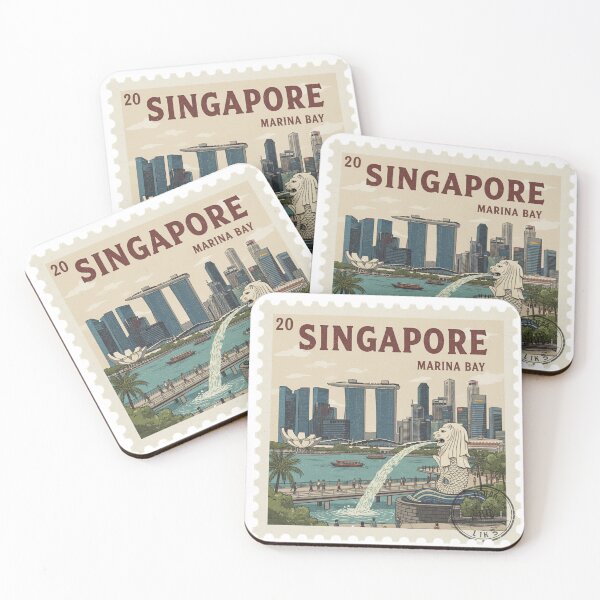 Item preview, Singapore Marina Bay - Merlion & City Skyline designed and sold by Dekis-Vareity7.