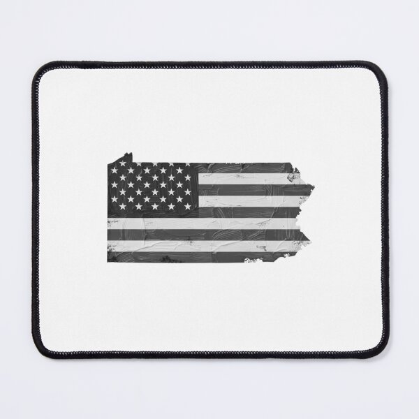 Item preview, Pennsylvania State Stars & Stripes Silhouette – Black and White designed and sold by Paper Drip.