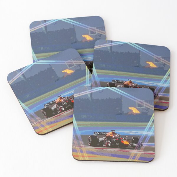 Item preview, Max Verstappen racing during the Qatar Grand Prix Sprint race 2025 watercolor designed and sold by Rodissimus1984.