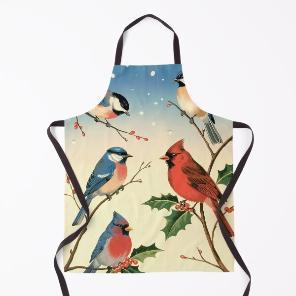 Item preview, Winter Birds on Holly Berries designed and sold by LinaValearte.