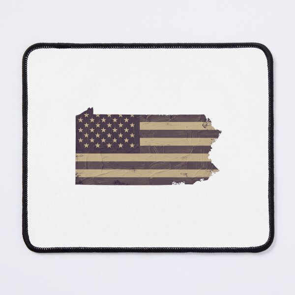 Item preview, Pennsylvania State Vintage Stars & Stripes – Brown and Gold designed and sold by Paper Drip.