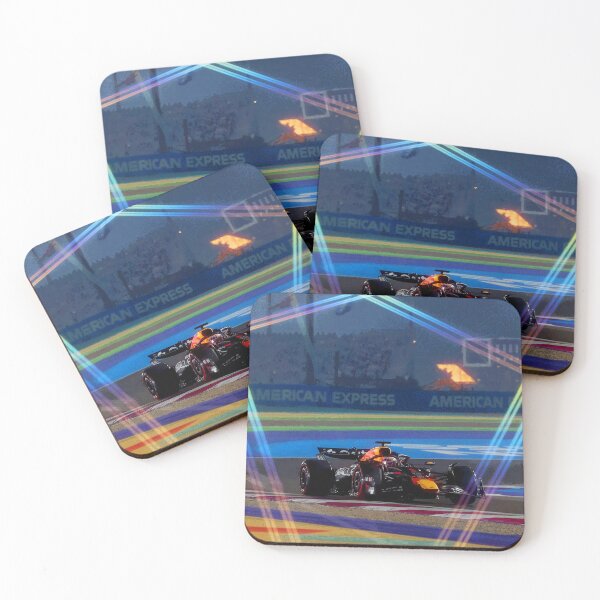 Item preview, Max Verstappen racing during the Qatar Grand Prix Sprint race 2025 abstract designed and sold by Rodissimus1984.