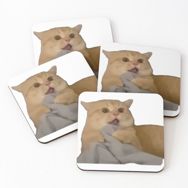 Item preview, shocked cat designed and sold by catmemes4u.