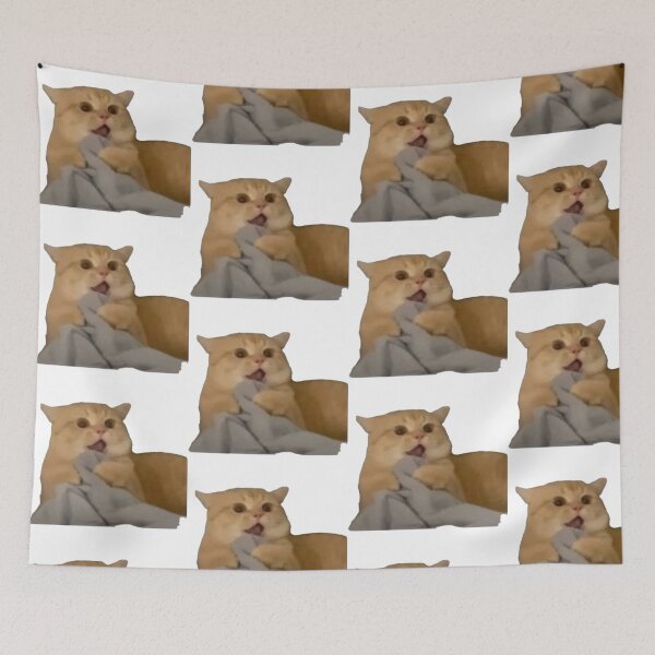 Item preview, shocked cat designed and sold by catmemes4u.