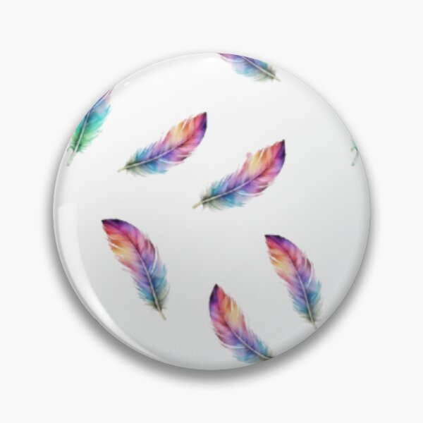 Item preview, Vibrant Watercolor Feather All-Over Print designed and sold by artbywafa2025.