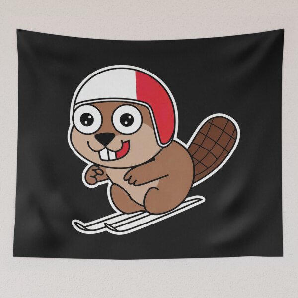 Item preview, Polish Beaver | Funny Ski Jumping | Skoki Narciarskie | Polski Bóbr designed and sold by Anniko Art Studio.