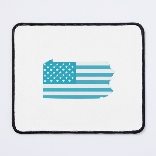 Item preview, Pennsylvania USA Flag Silhouette – Stars and Stripes State Outline designed and sold by Paper Drip.