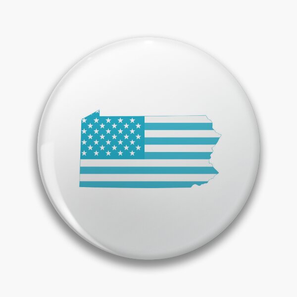 Item preview, Pennsylvania USA Flag Silhouette – Stars and Stripes State Outline designed and sold by Paper Drip.