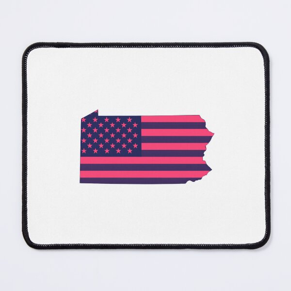 Item preview, Pennsylvania USA Flag Silhouette – Stars and Stripes State Outline designed and sold by Paper Drip.