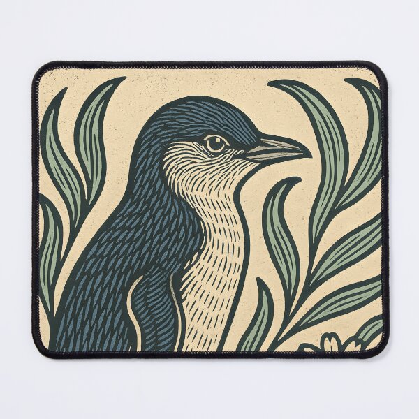 Item preview, Little Blue Penguin (Kororā) – Vintage Coastal Art designed and sold by MvuuStudio.