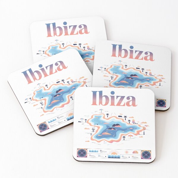 Item preview, Ibiza Minimal Contemporary Art – Balearic Island Design for Music & Party Lovers designed and sold by OzzFrequency.