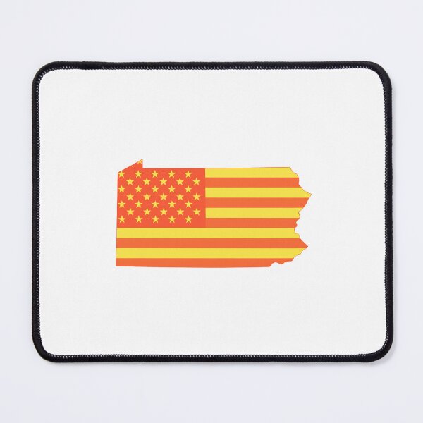 Item preview, Pennsylvania USA Flag Silhouette – Stars and Stripes State Outline designed and sold by Paper Drip.