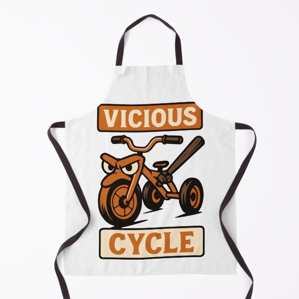 Item preview, Vicious Cycle Angry Tricycle Cartoon Design designed and sold by TeeTimeTreasure.