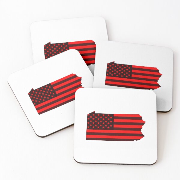 Item preview, Pennsylvania USA Flag Silhouette – Stars and Stripes State Outline designed and sold by Paper Drip.