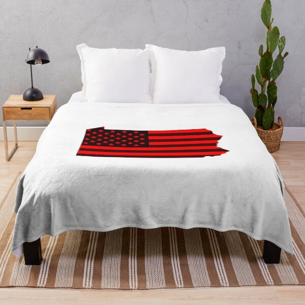 Item preview, Pennsylvania USA Flag Silhouette – Stars and Stripes State Outline designed and sold by Paper Drip.