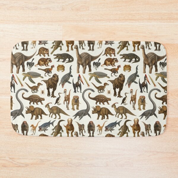 Item preview, Animals of the Cretaceous Period Retro Style Illustration designed and sold by kakarikihill.