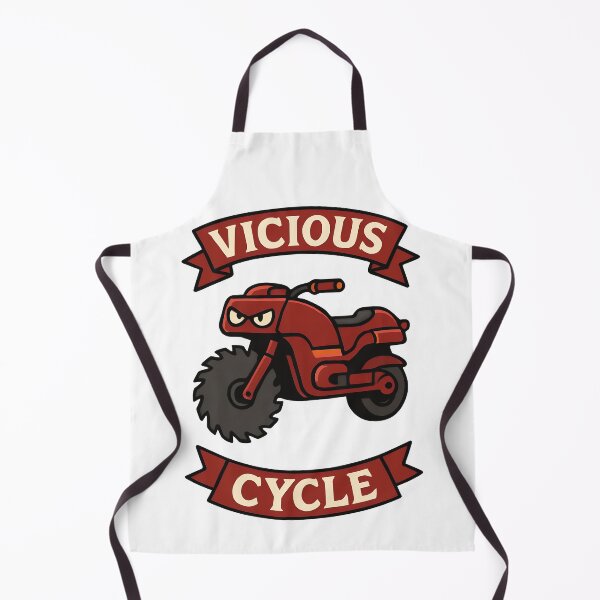 Item preview, Vicious Cycle Angry Sawblade Motorcycle Cartoon Design designed and sold by TeeTimeTreasure.