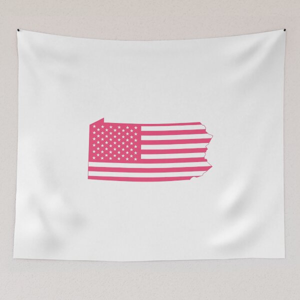 Item preview, Pennsylvania USA Flag Silhouette – Stars and Stripes State Outline designed and sold by Paper Drip.